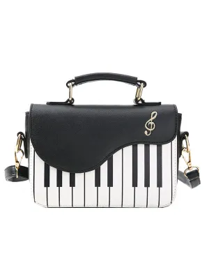 Sweet Lolita Bag Black Shoulder Bag PU Leather Lolita Accessories