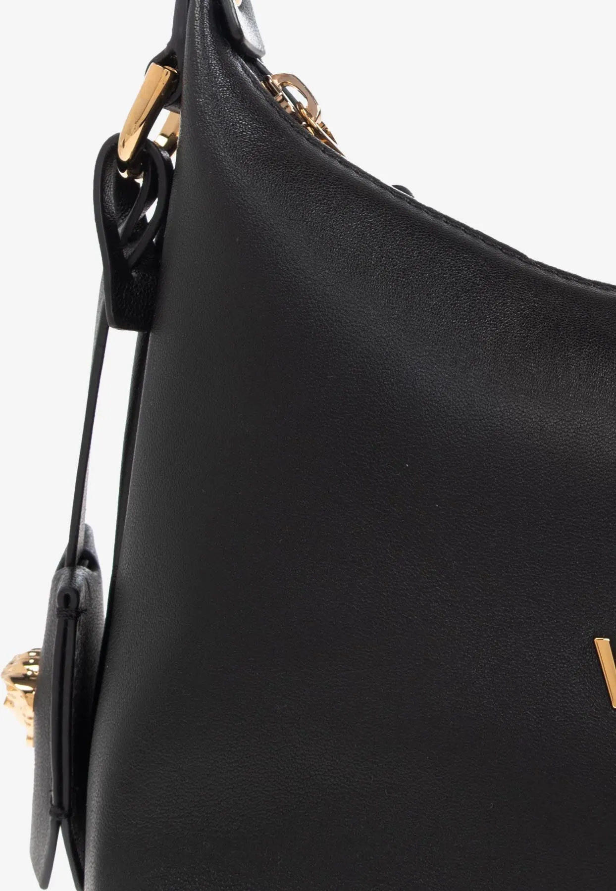 Tag Leather Hobo Bag