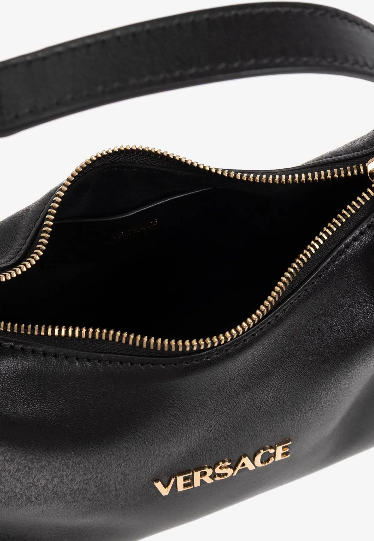 Tag Leather Hobo Bag