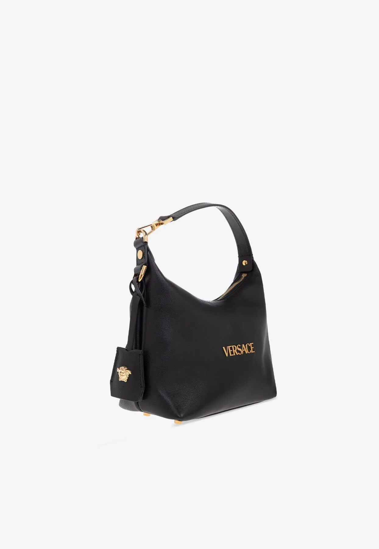 Tag Leather Hobo Bag