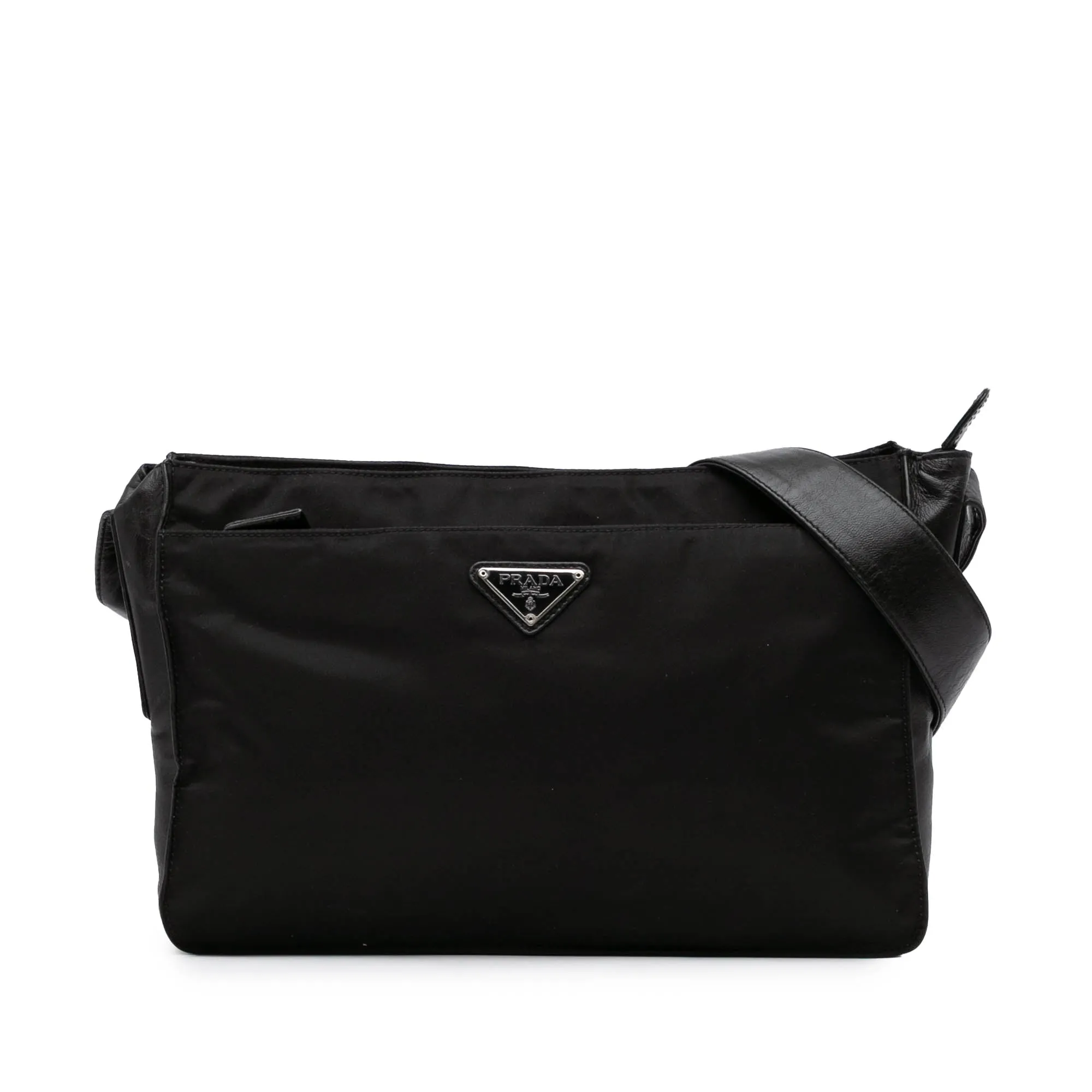 Tessuto Zip Top Shoulder Bag