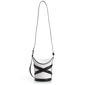 The Curve Bucket Bag - Ivory, Harness, Shoulder Strap