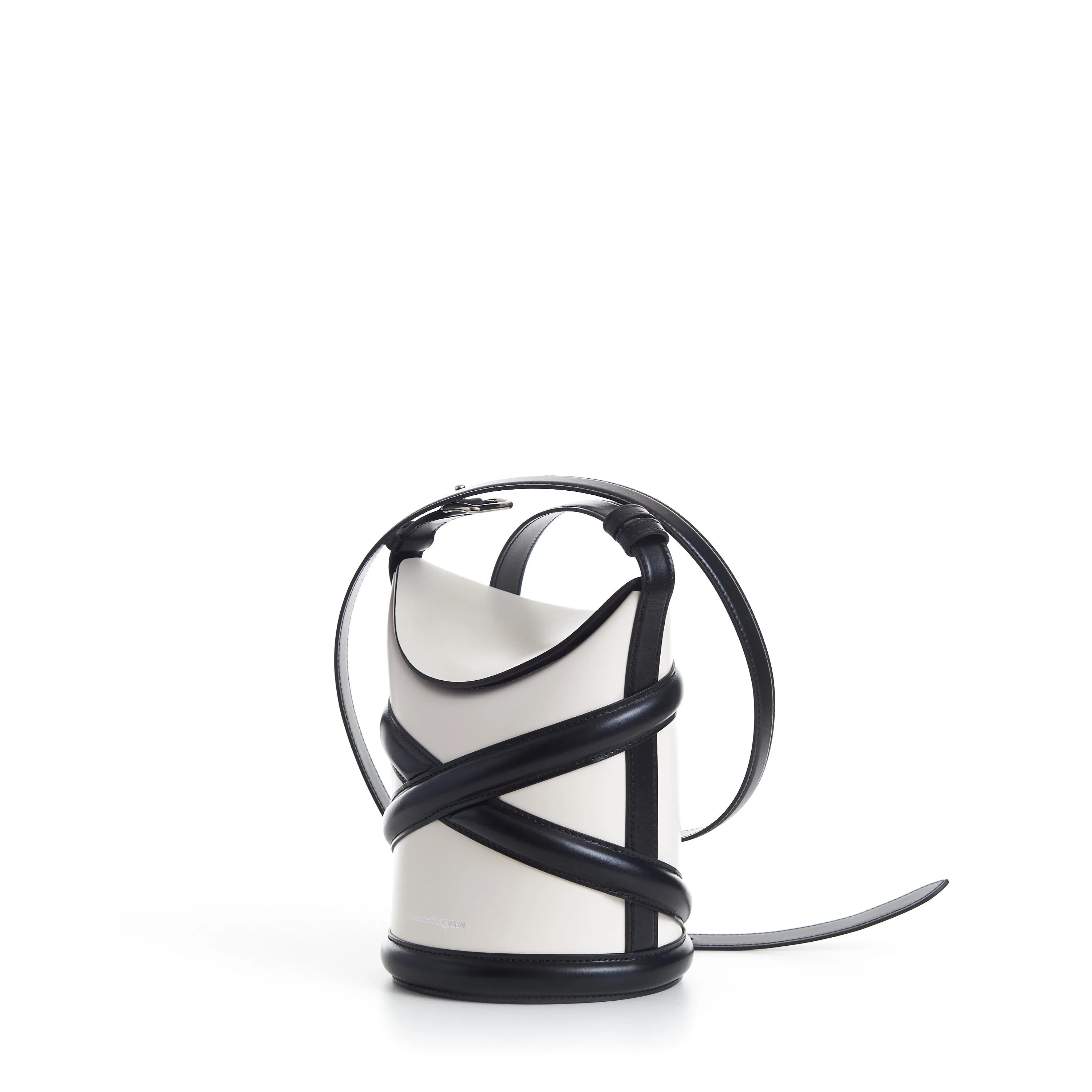 The Curve Bucket Bag - Ivory, Harness, Shoulder Strap