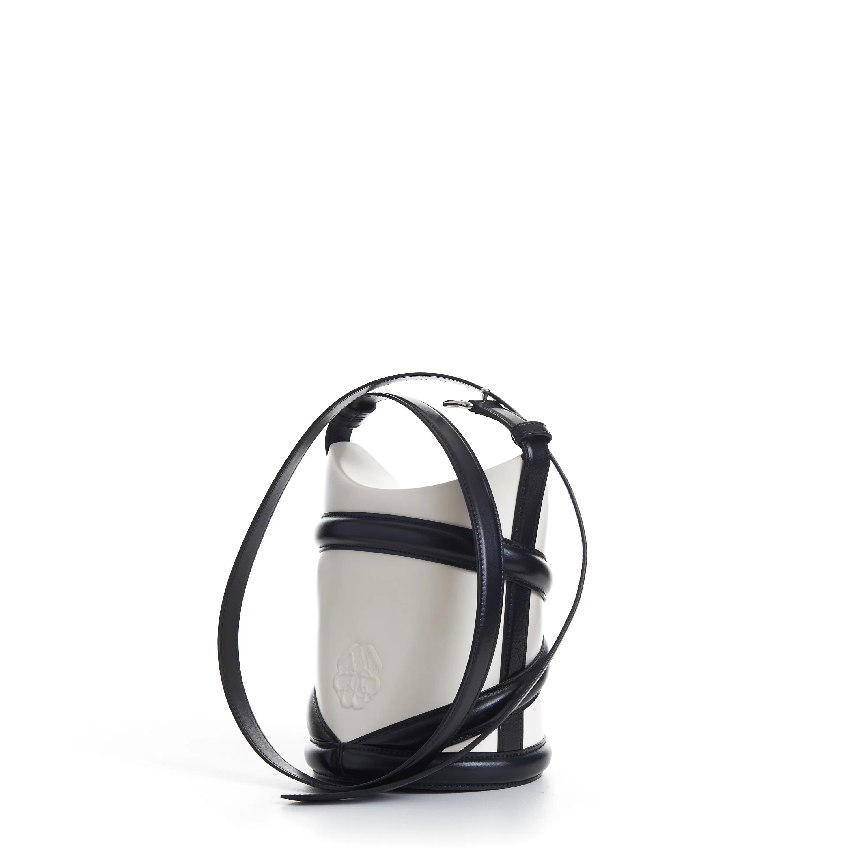 The Curve Bucket Bag - Ivory, Harness, Shoulder Strap