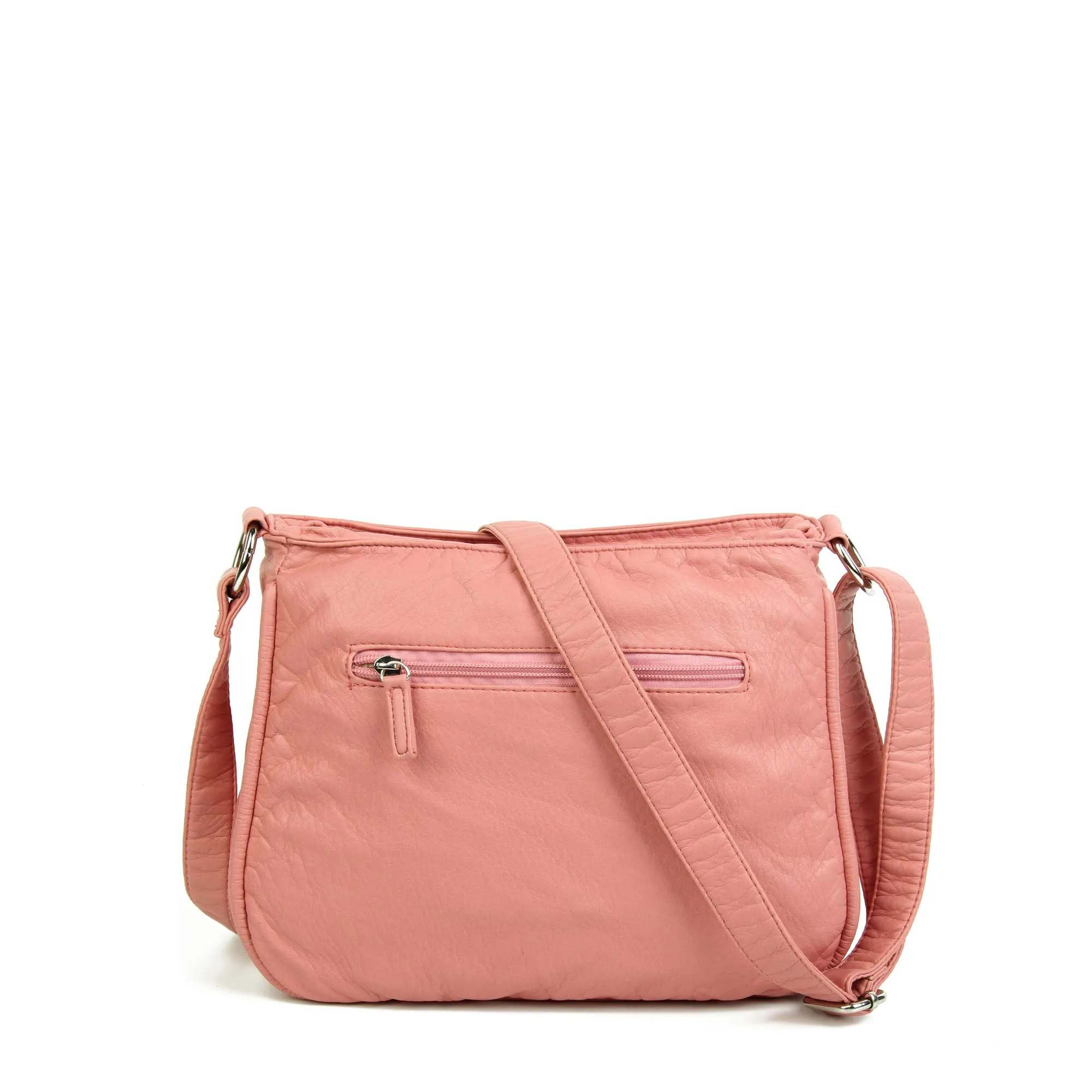 The Lorie Crossbody - Rose Pink