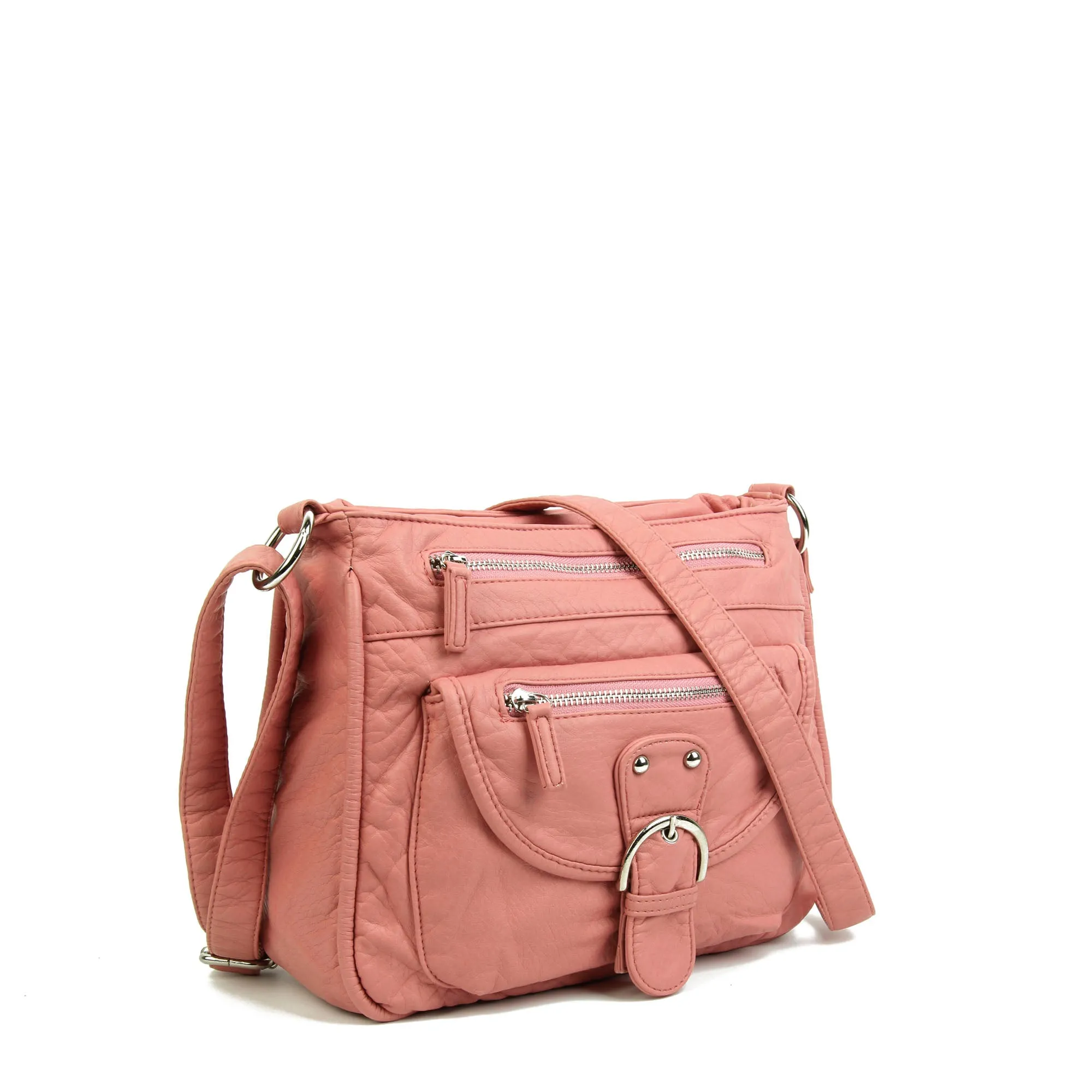 The Lorie Crossbody - Rose Pink