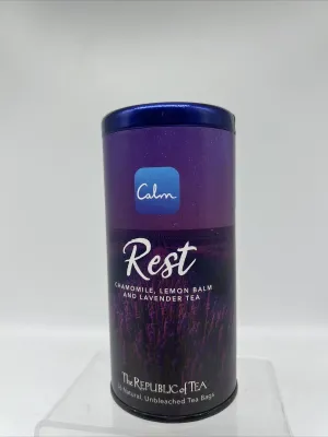 The Republic of Tea Calm Rest Chamomile Lemon Lavender 36 Bags COMBINE SHIP