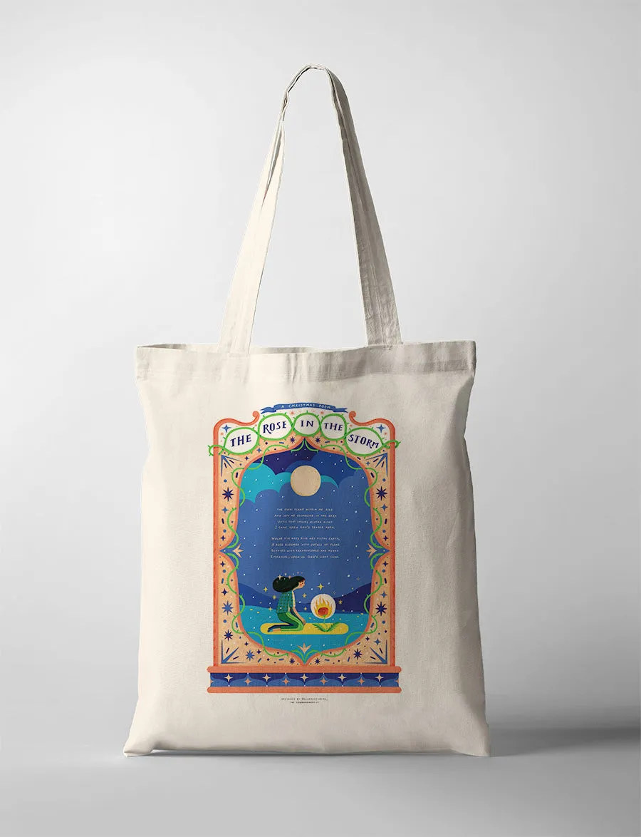 The Rose In The Storm {Tote Bag}