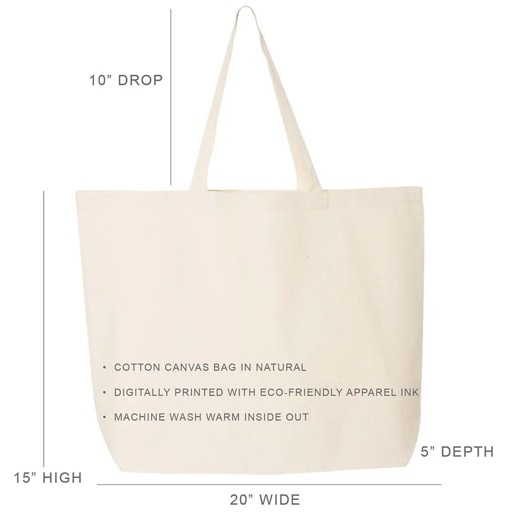 Theta Phi Alpha Stylized Sorority Greek Letters Printed Canvas Bag