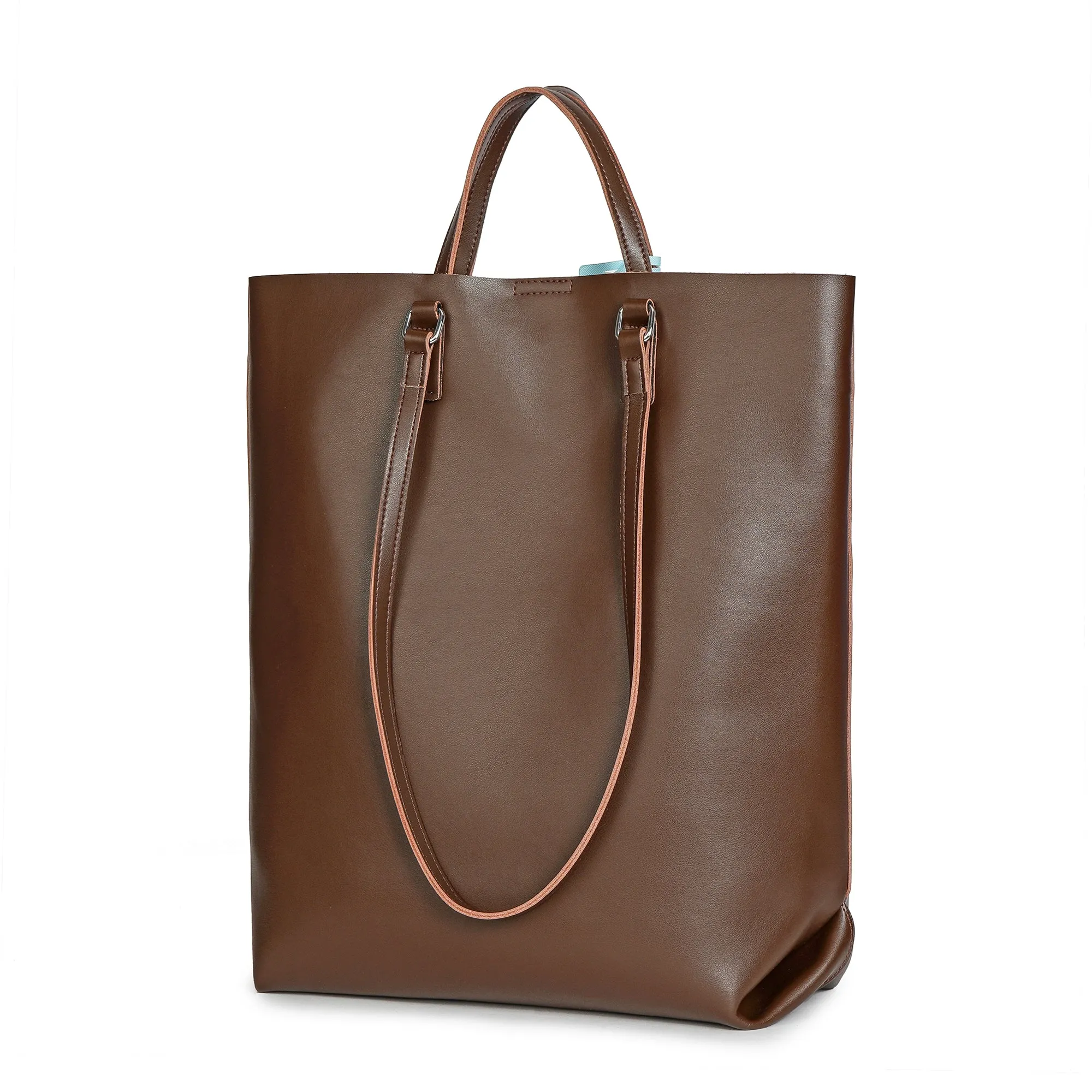 Tiffany & Fred Smooth Leather Top-handle Tote Bag