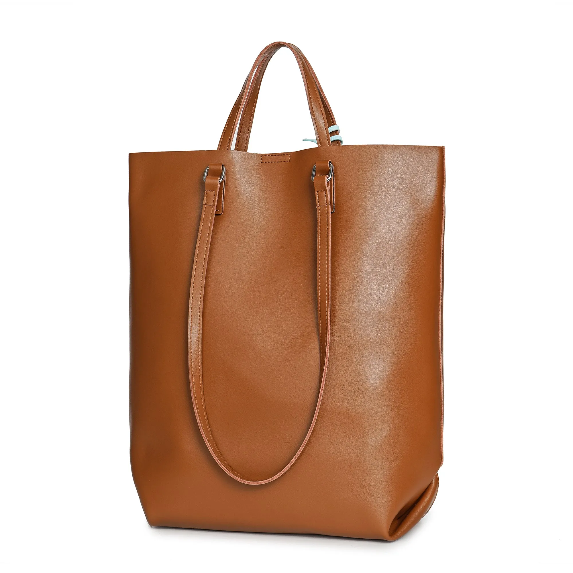 Tiffany & Fred Smooth Leather Top-handle Tote Bag