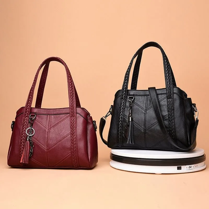 Tote Bag Handbag Large Big Shoulder Bag for Women Tote Ladies Vintage Genuine Leather Crossbody Bag