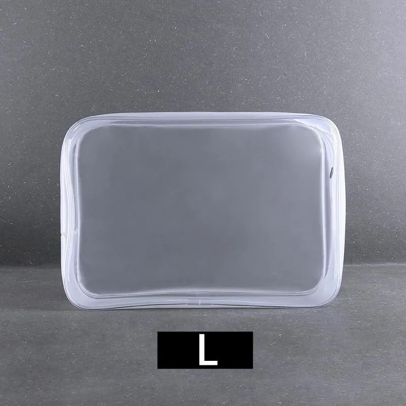 Transparent PVC Cosmetic Bag Waterproof Lightweight Travel Organizer  4Sizes