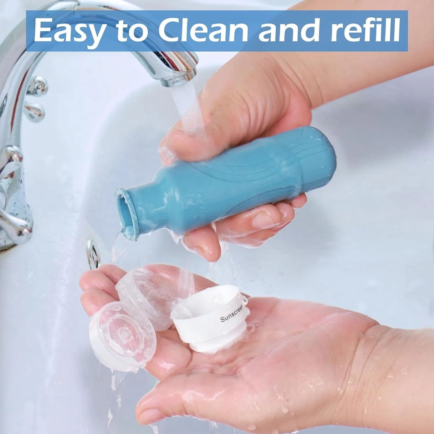 Travel Bottles for Toiletries,Tsa Approved 3Oz Size Leak Proof Silicone Containers for Shampoo, Conditioner,Easy to Squeeze and Portable, Essentials for Traveling (4 Pack) Black
