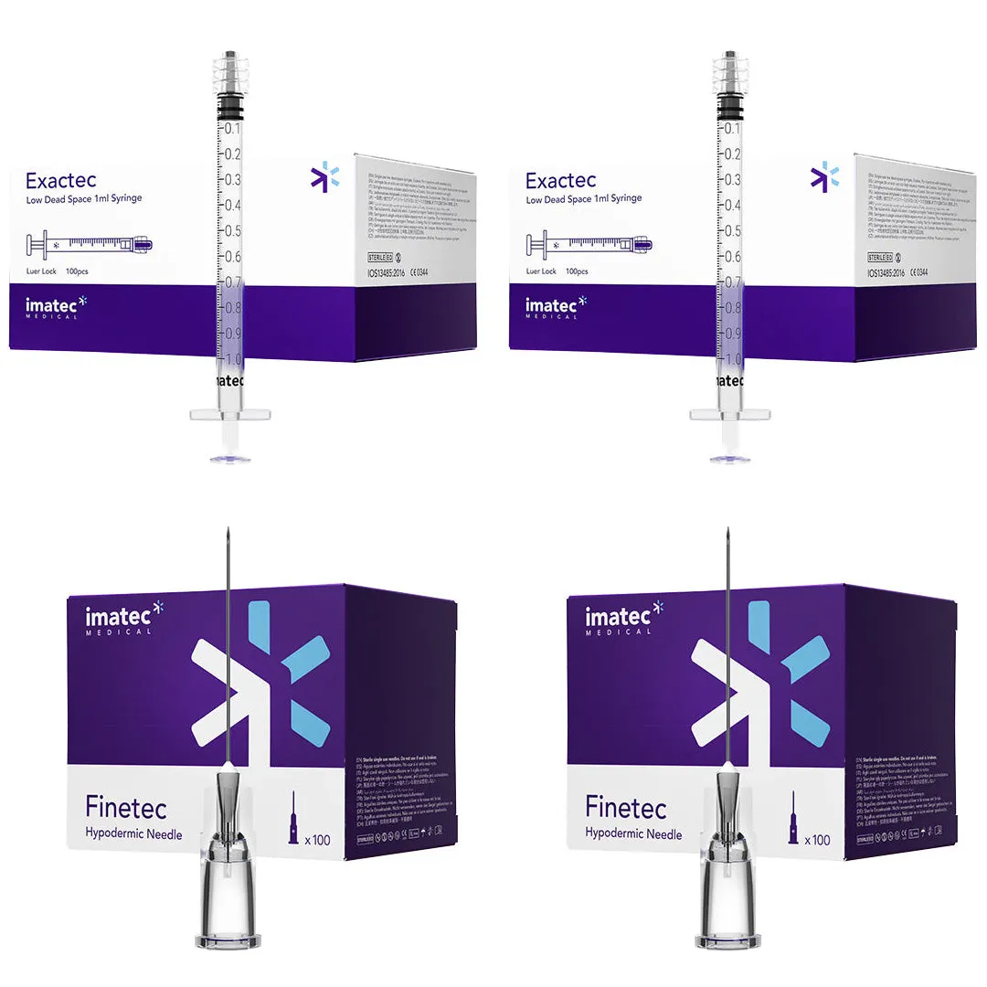 TRT Syringe, Connector & Needle Bundles by Imatec Medical