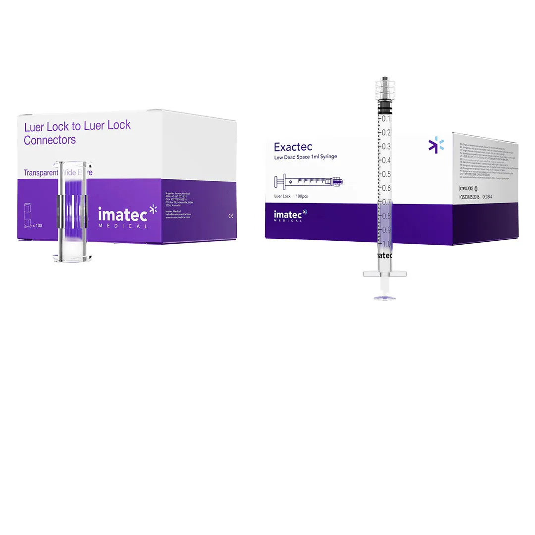 TRT Syringe, Connector & Needle Bundles by Imatec Medical