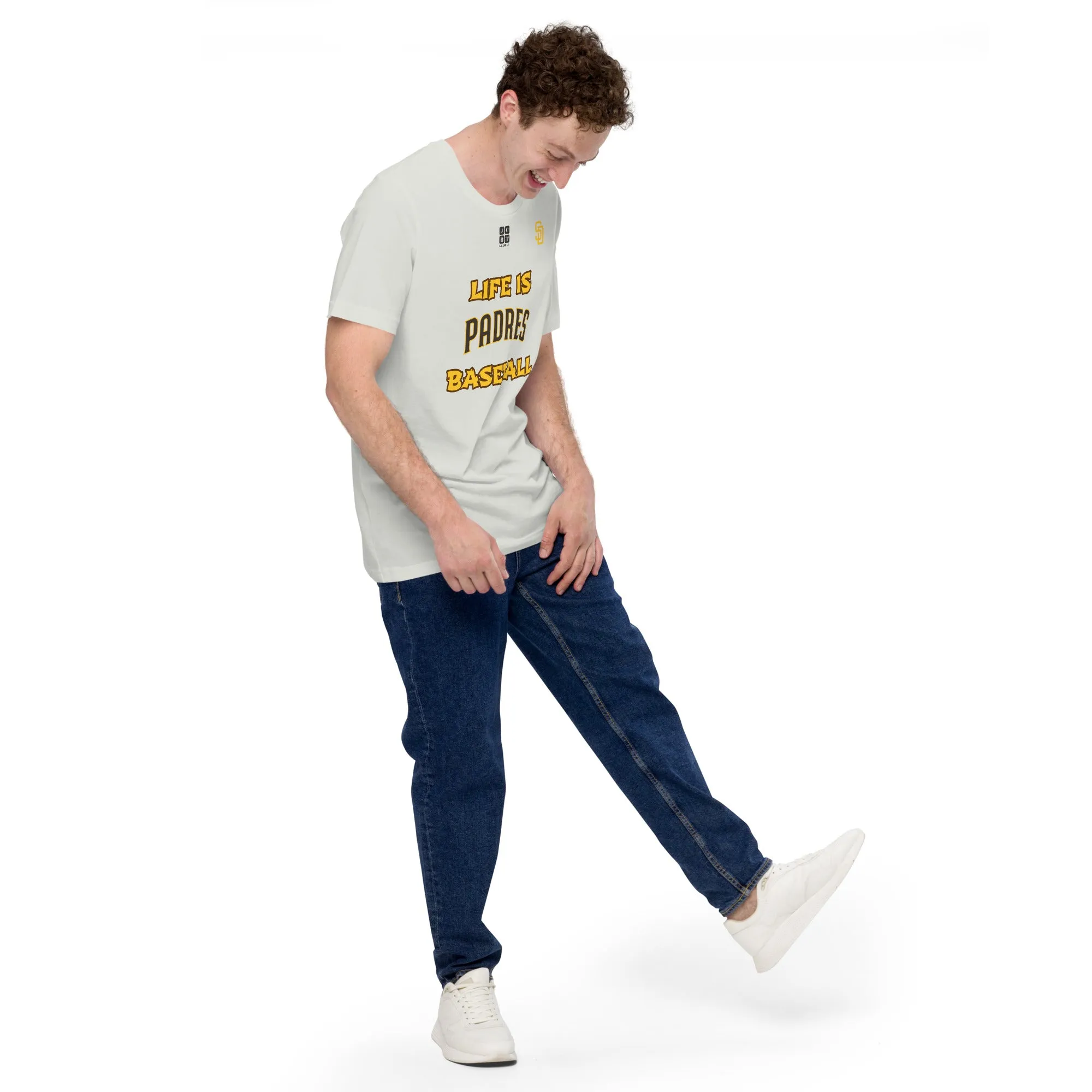 Unisex t-shirt "10105-0011-23 Life Is Padres Baseball (Black Logo)"