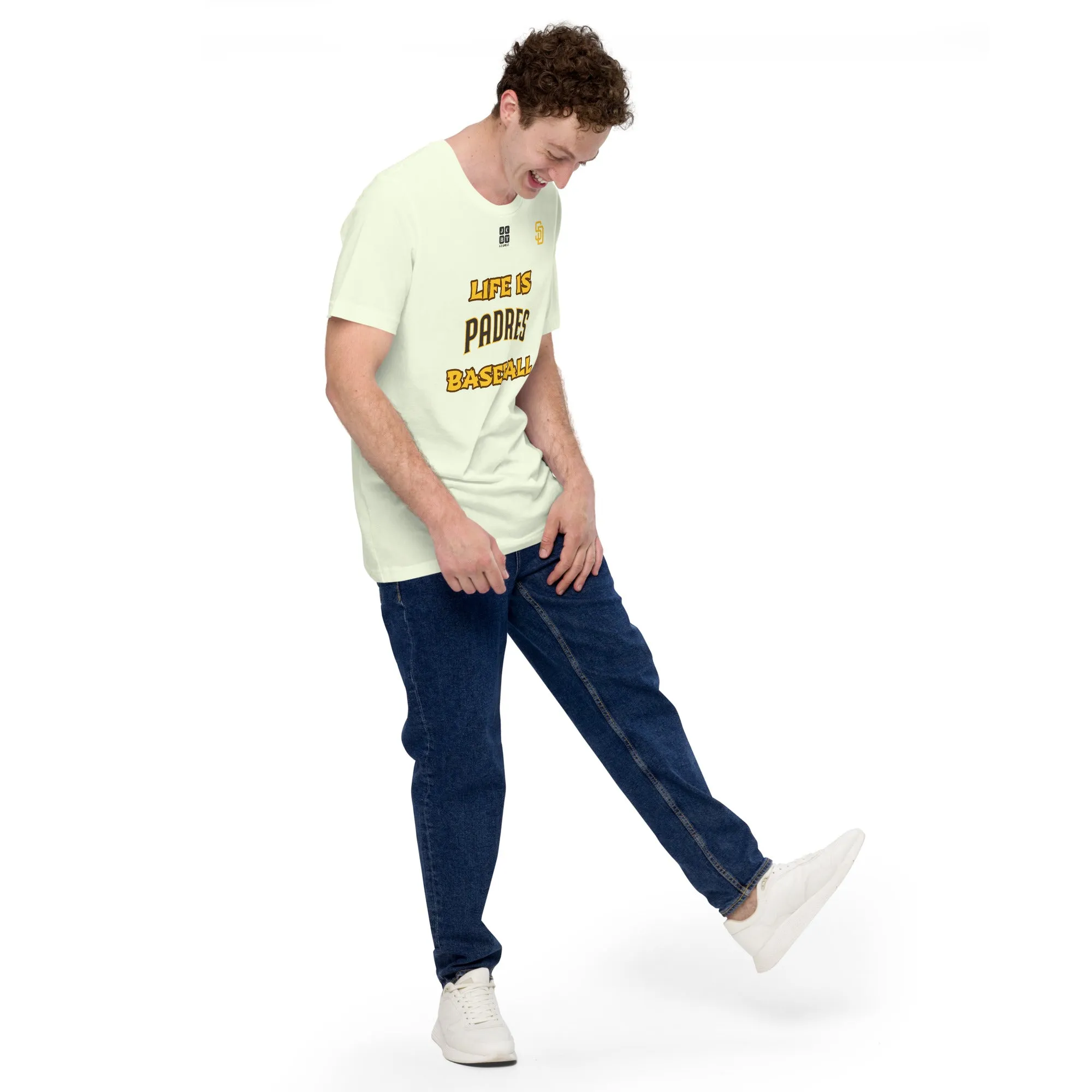 Unisex t-shirt "10105-0011-23 Life Is Padres Baseball (Black Logo)"