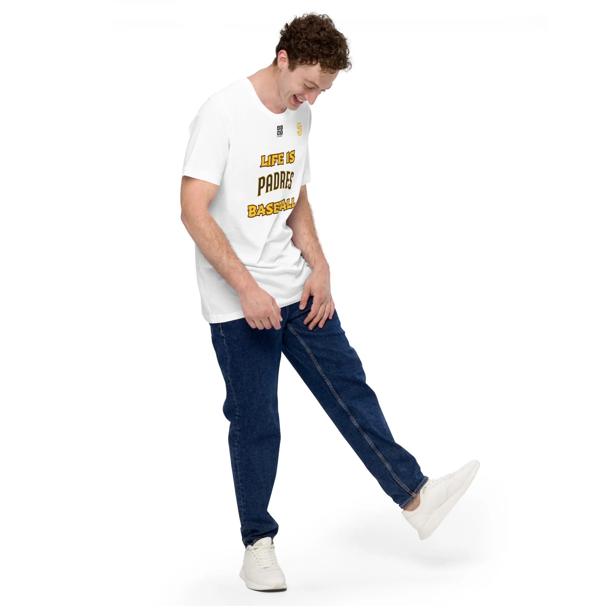 Unisex t-shirt "10105-0011-23 Life Is Padres Baseball (Black Logo)"