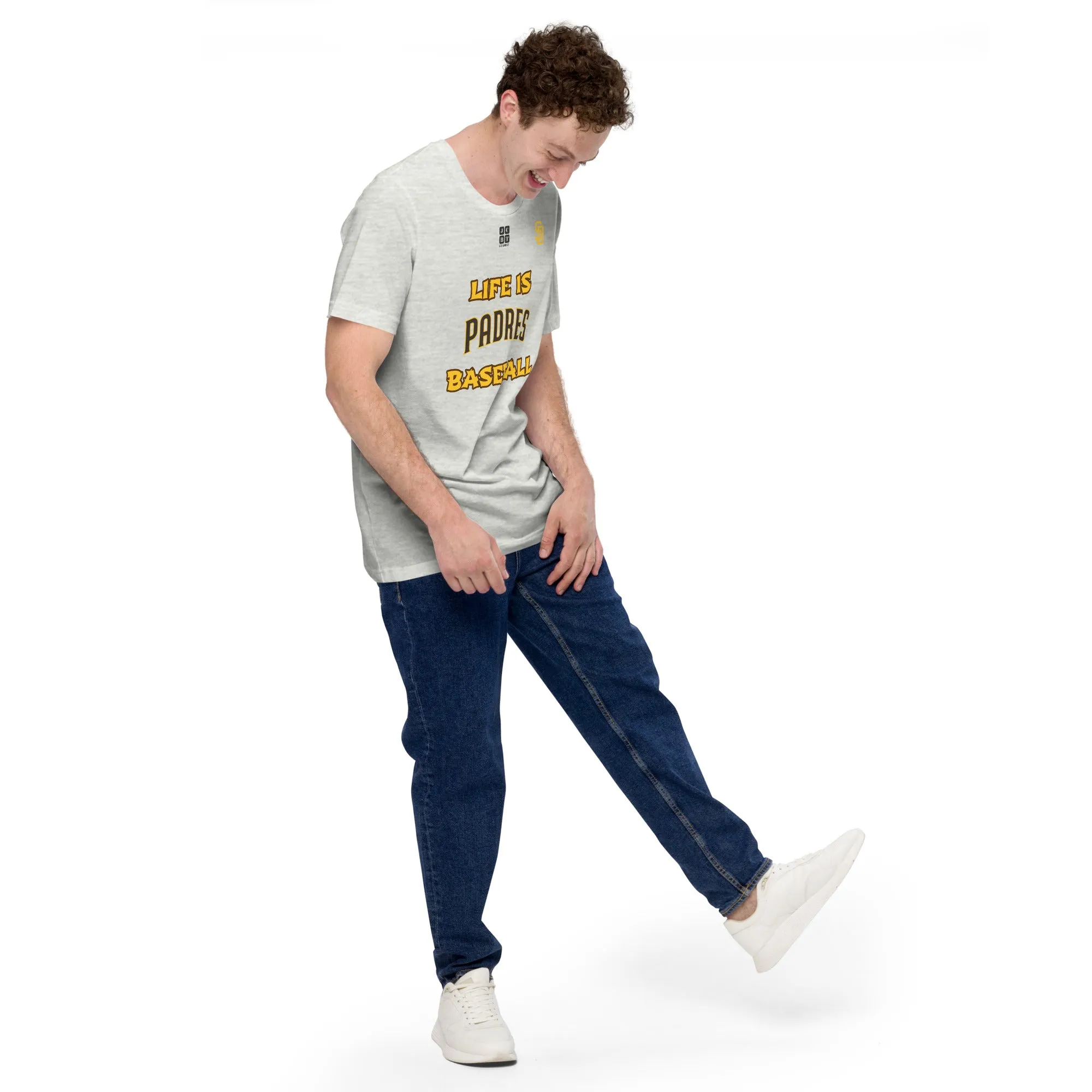 Unisex t-shirt "10105-0011-23 Life Is Padres Baseball (Black Logo)"