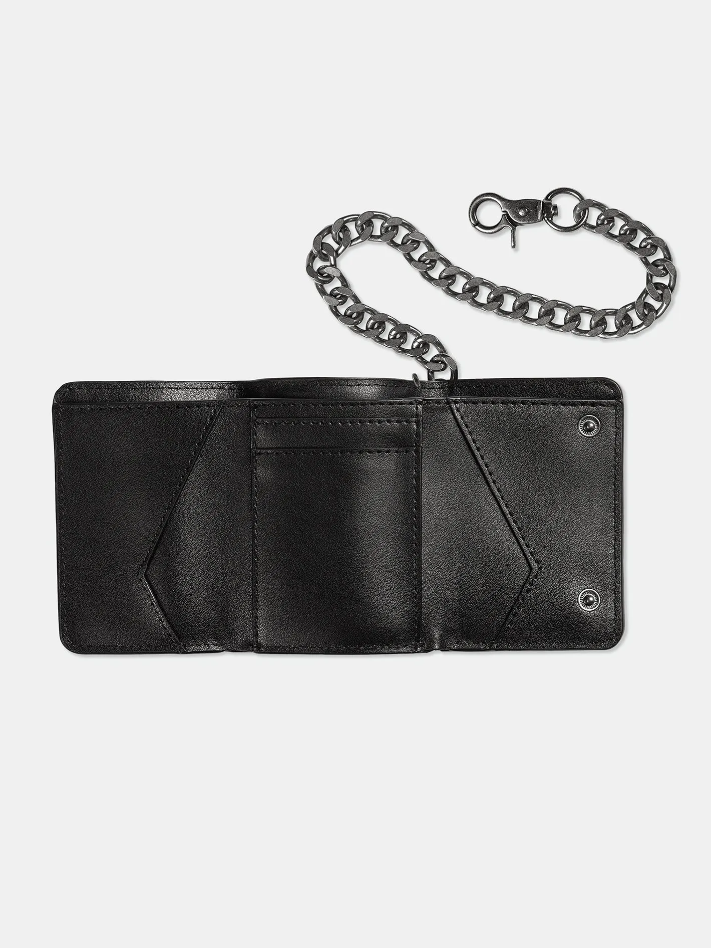 V Ent Leather Geldbeutel - BLACK