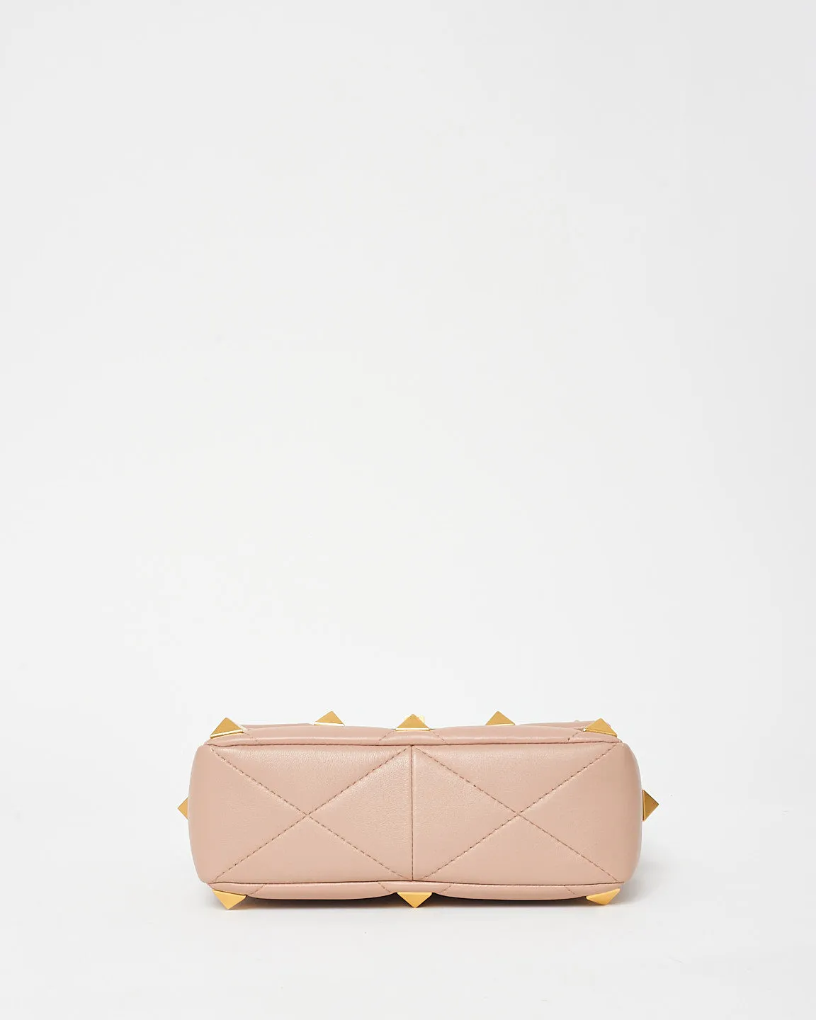 Valentino Blush Puffy Leather Small Roman Stud Bag