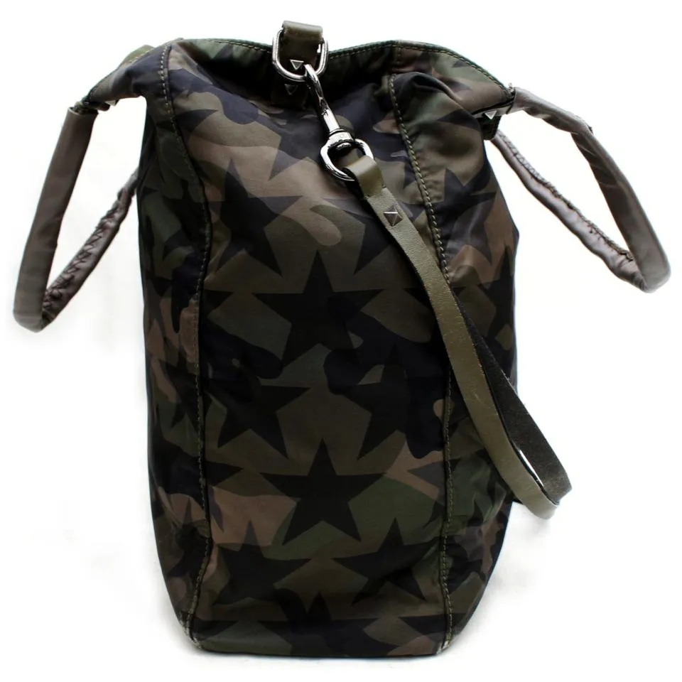 Valentino Camouflage Star Rockstud 2way Tote 871702
