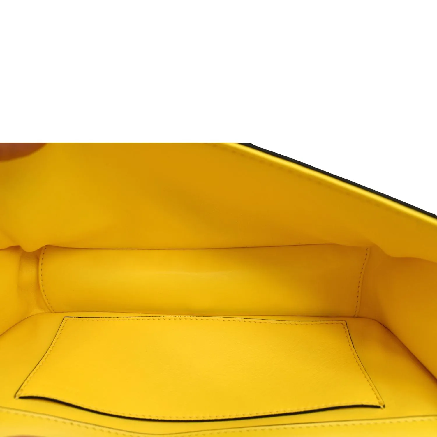 VALENTINO Garavani Loco V Logo Calfskin Leather Shoulder Bag Yellow