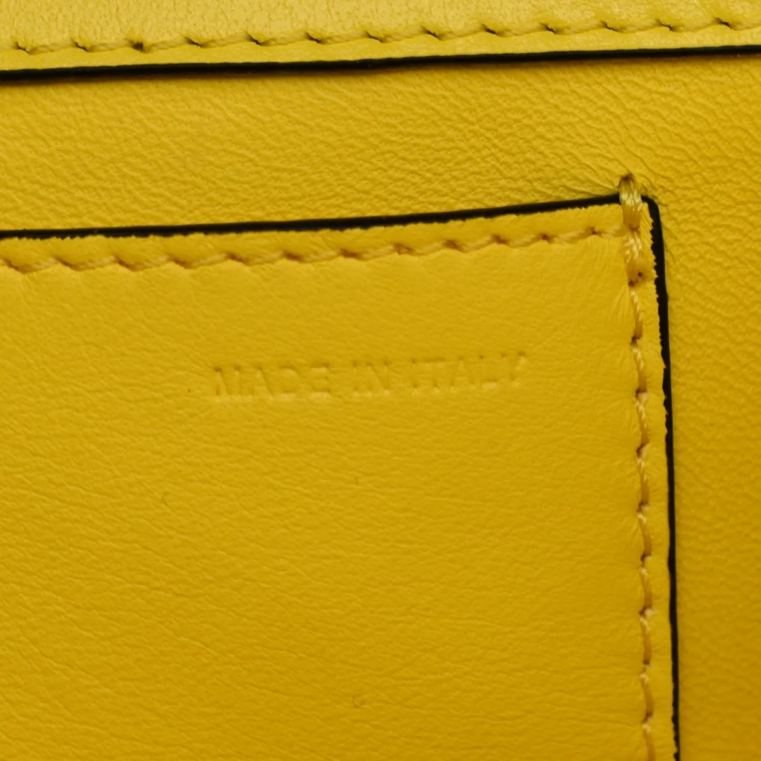 VALENTINO Garavani Loco V Logo Calfskin Leather Shoulder Bag Yellow