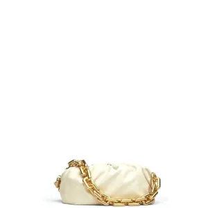 VELORA - Chain Pouch Bag Milk White