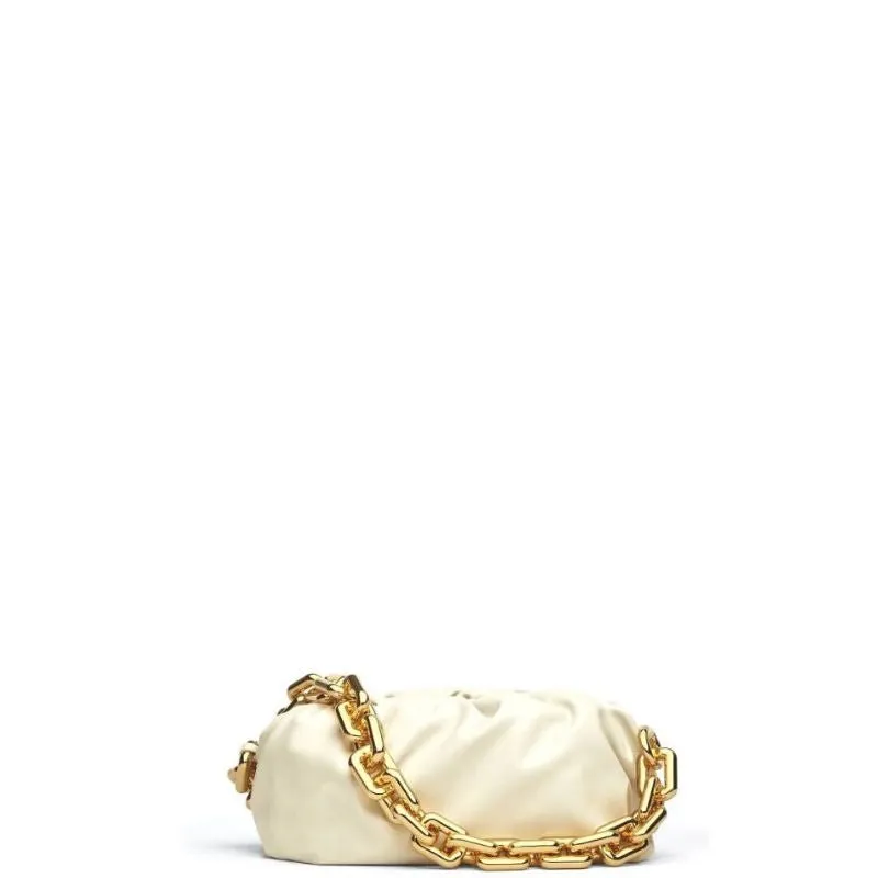 VELORA - Chain Pouch Bag Milk White