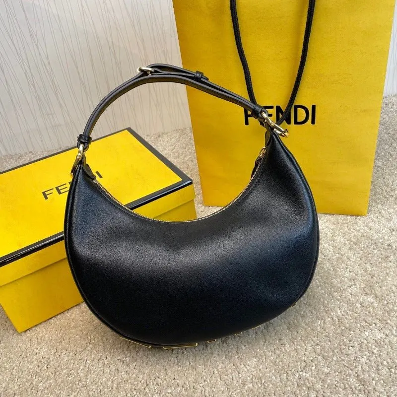 VELORA - Fendigraphy Hobo Bag Black