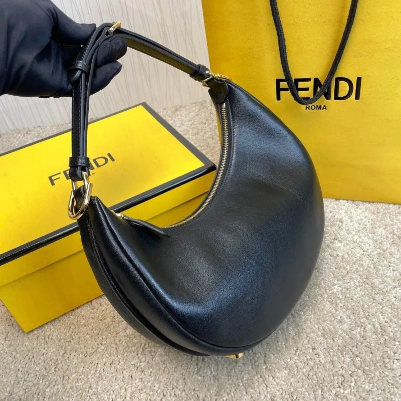 VELORA - Fendigraphy Hobo Bag Black