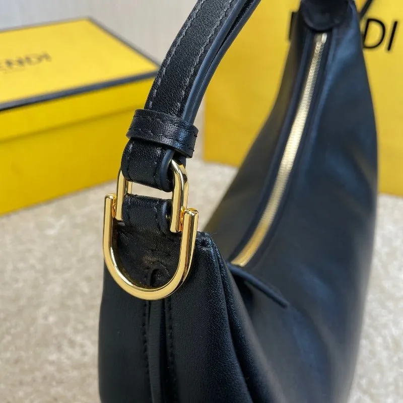 VELORA - Fendigraphy Hobo Bag Black