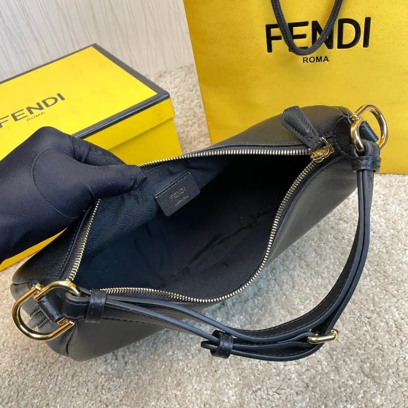 VELORA - Fendigraphy Hobo Bag Black