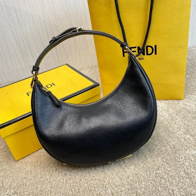 VELORA - Fendigraphy Hobo Bag Black