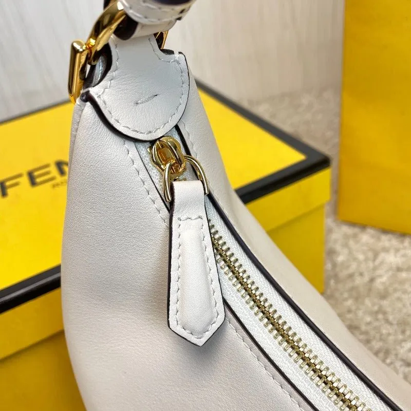 VELORA - Fendigraphy Hobo Bag White