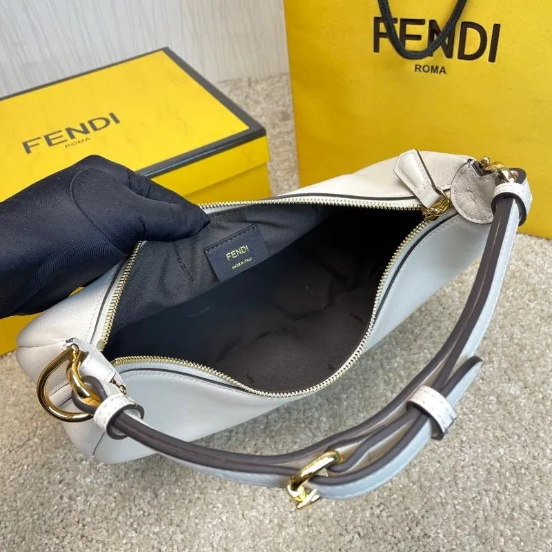 VELORA - Fendigraphy Hobo Bag White