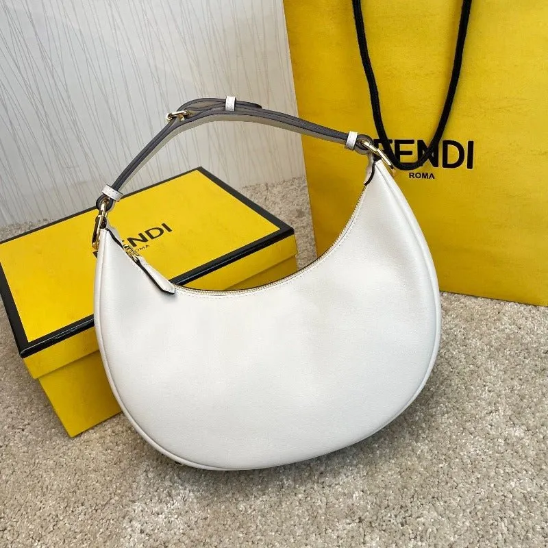 VELORA - Fendigraphy Hobo Bag White