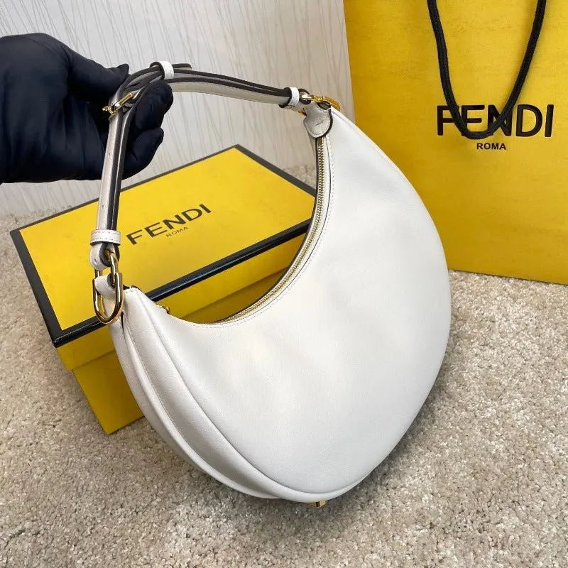 VELORA - Fendigraphy Hobo Bag White