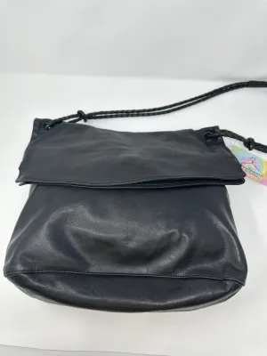 Vintage: Bottega Veneta Black leather Foldover Tallis Bag