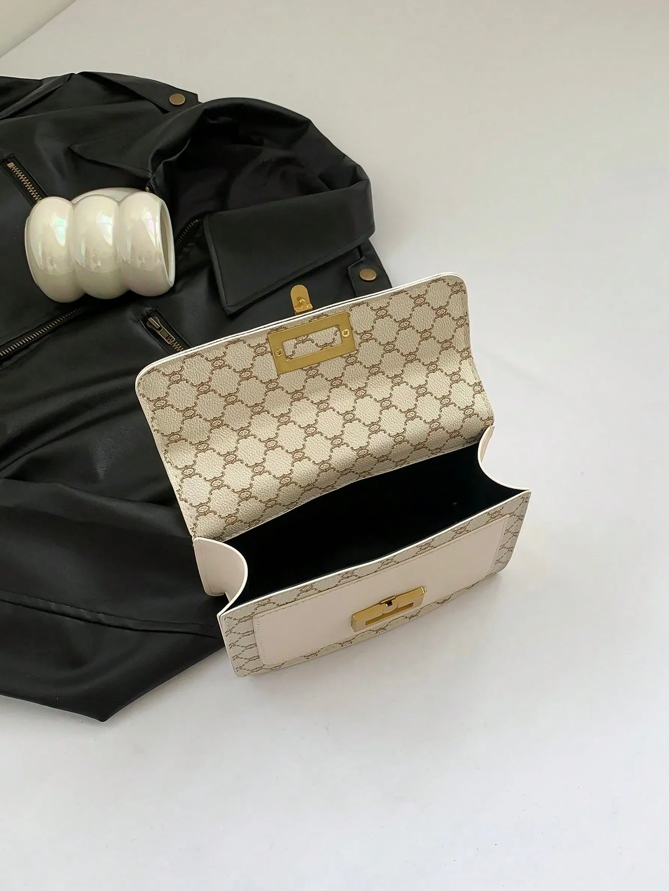 Vintage Floral Single-Shoulder Chain Bag
