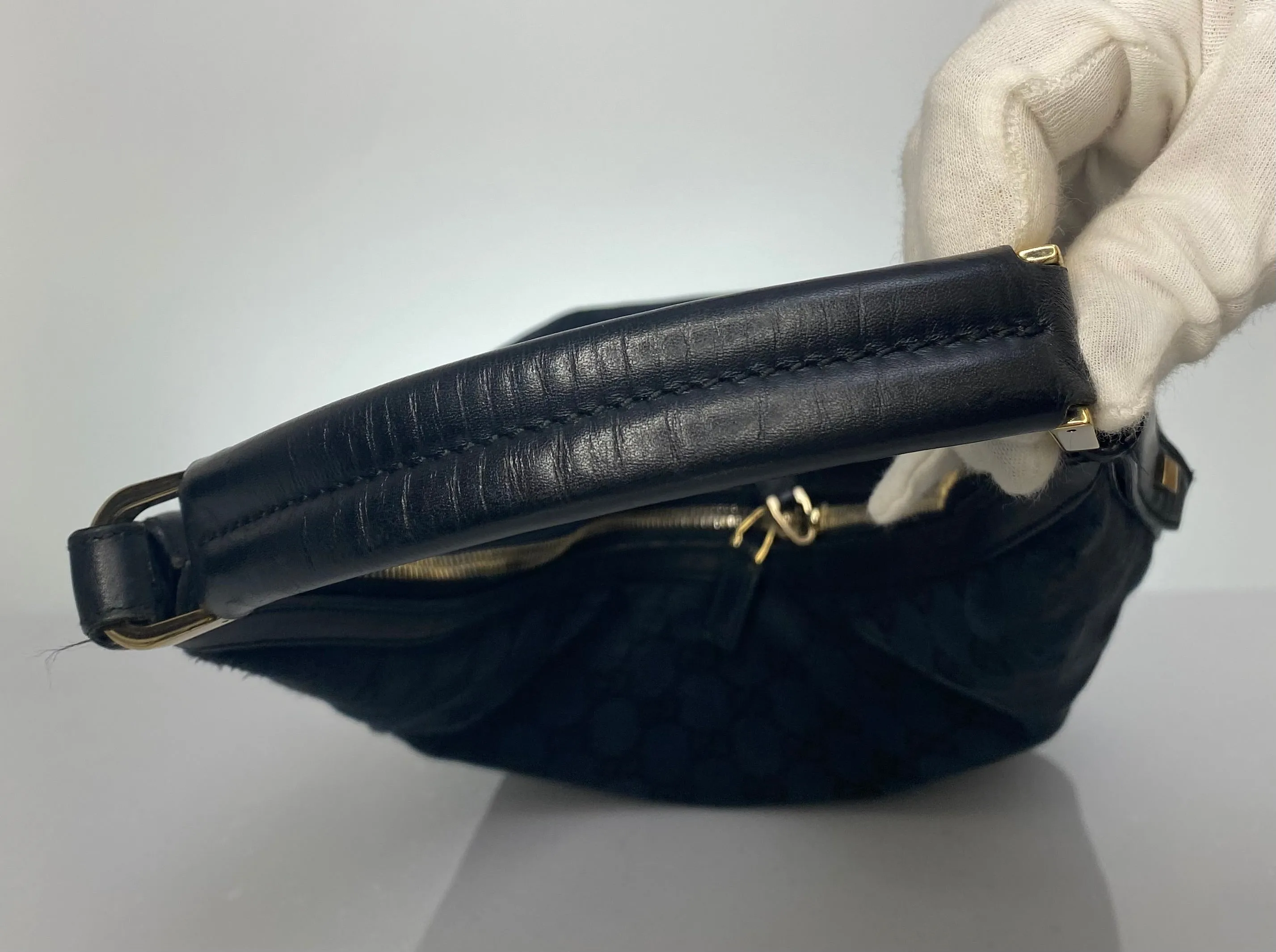 Vintage Gucci Structured Hobo Shoulder Bag