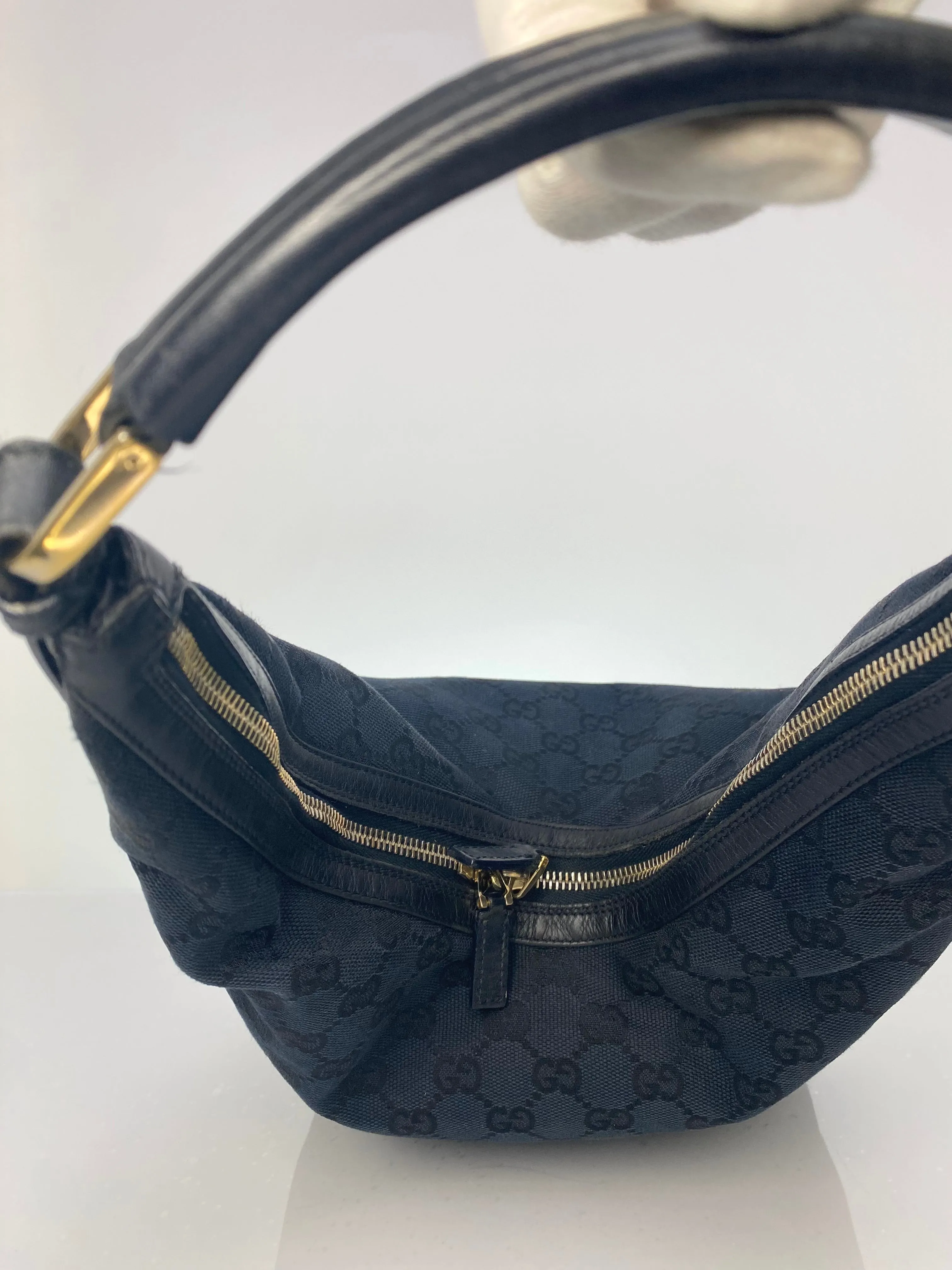 Vintage Gucci Structured Hobo Shoulder Bag