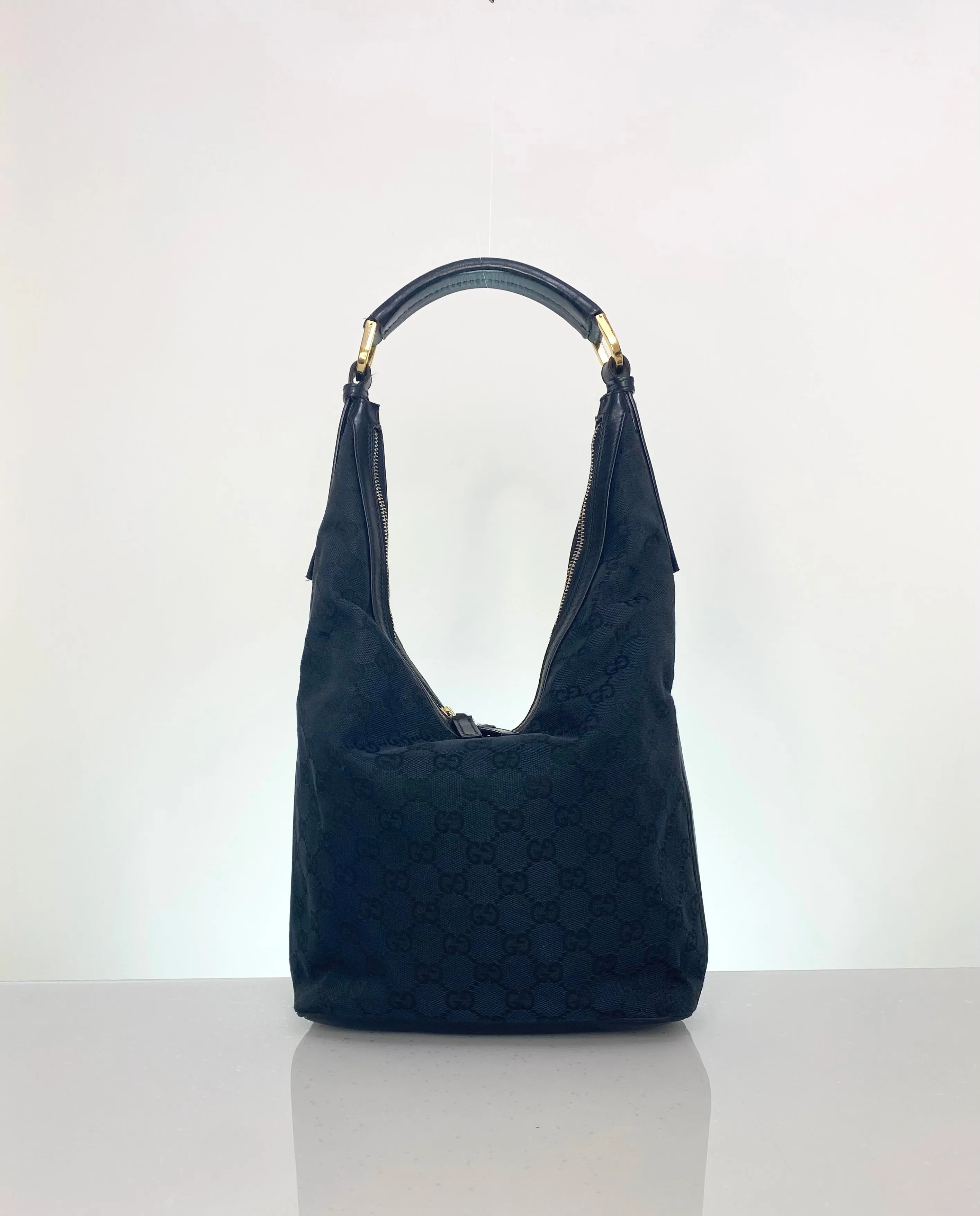 Vintage Gucci Structured Hobo Shoulder Bag