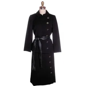 Vintage Ladies Black Wool Suit Ellen Brooke / Bergdorf Plaza 1970s Size 4