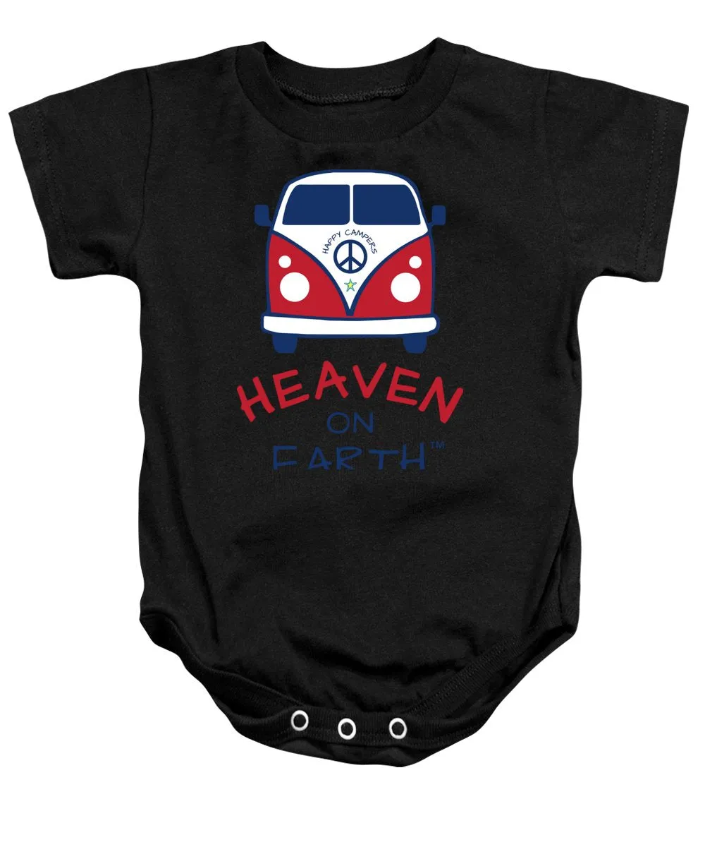 Vw Happy Camper Heaven On Earth - Baby Onesie