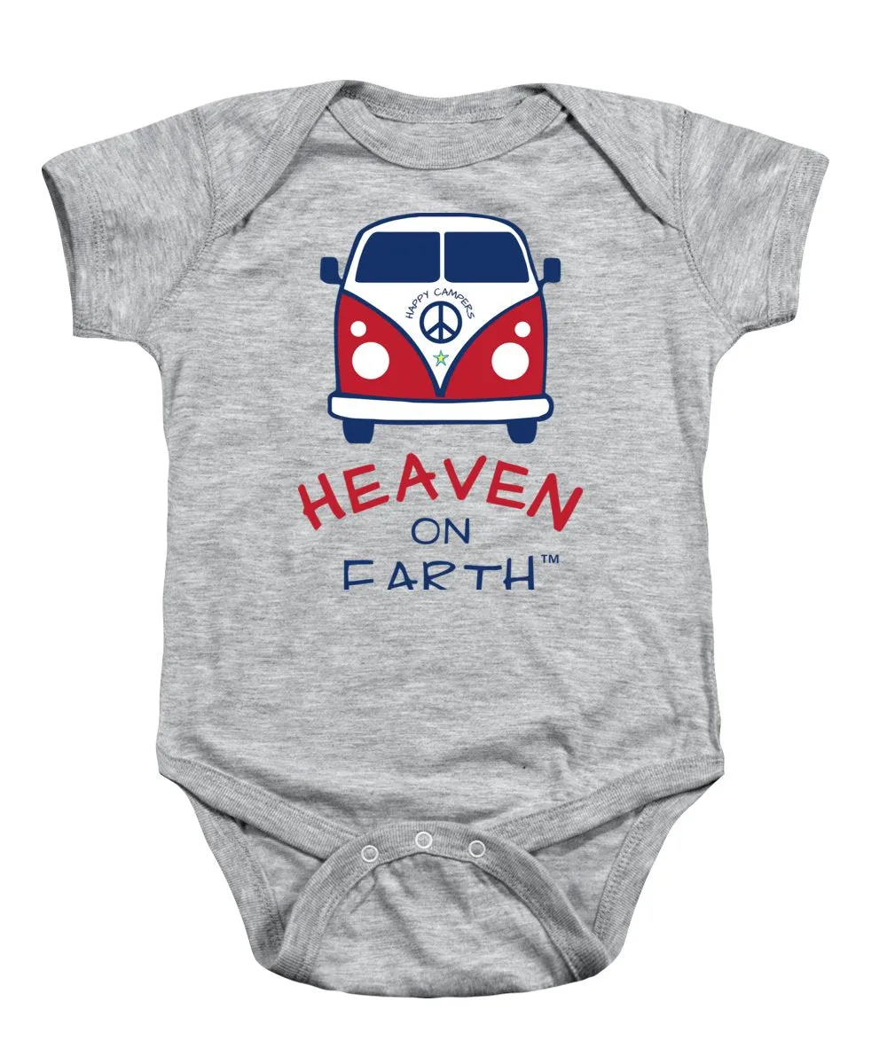 Vw Happy Camper Heaven On Earth - Baby Onesie