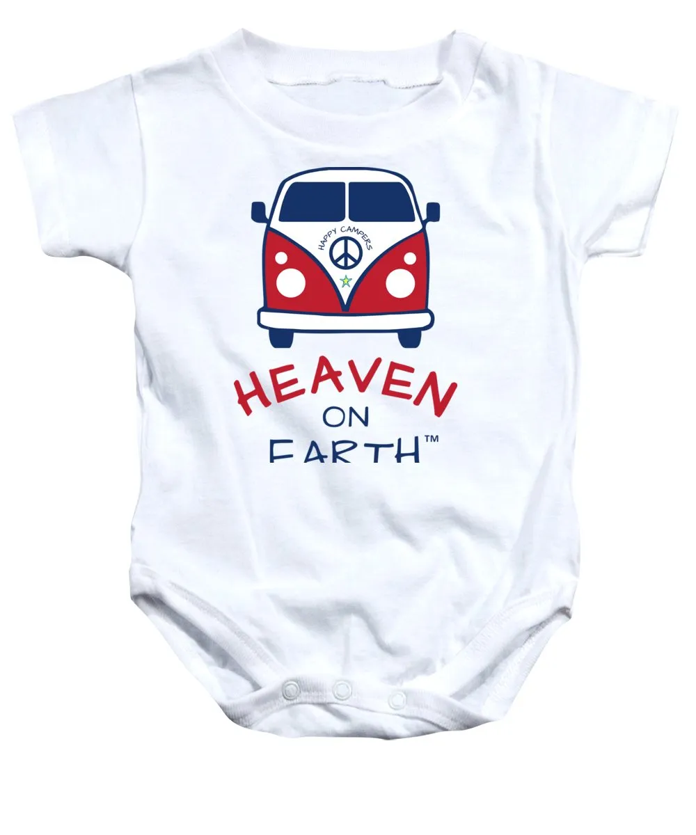 Vw Happy Camper Heaven On Earth - Baby Onesie