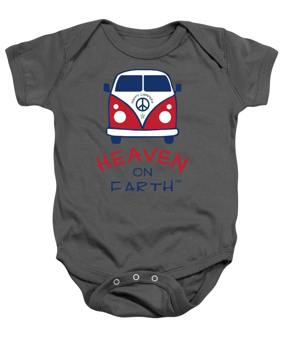 Vw Happy Camper Heaven On Earth - Baby Onesie